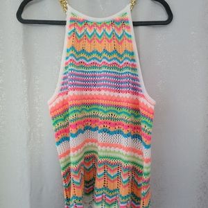 Lilly Pulitzer Crochet Chain Tank Top